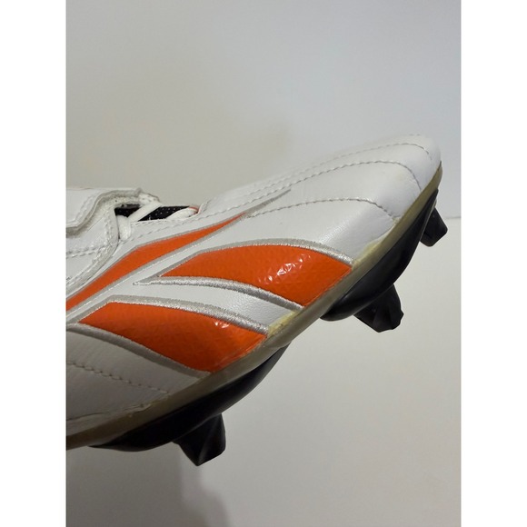 2000s Reebok NFL Equipment RB 804 KTS Football Cleats Mens 13 White Orange Mid main image 8